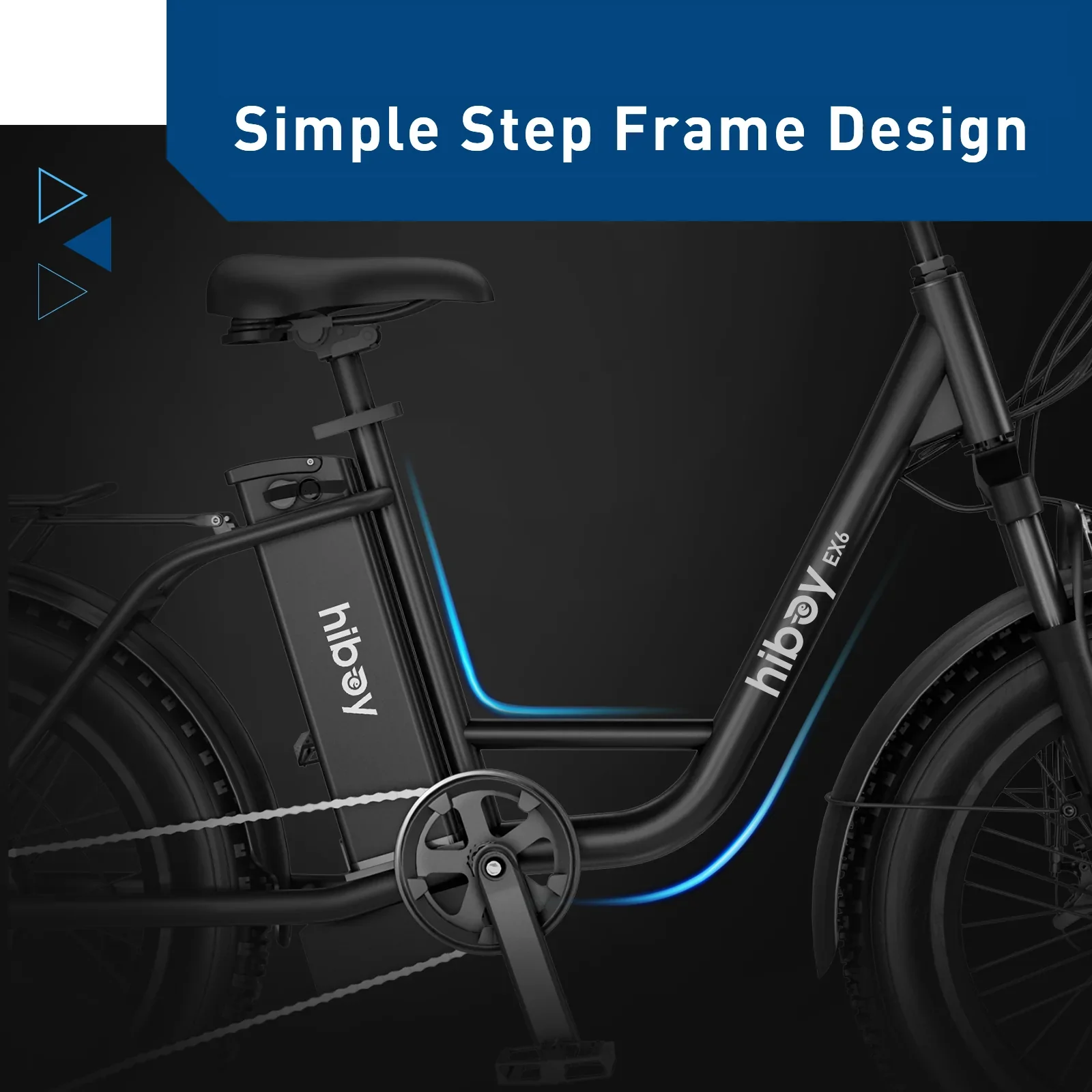 Hiboy EX6 Step-thru Fat Tire Electric Bike - Image 5
