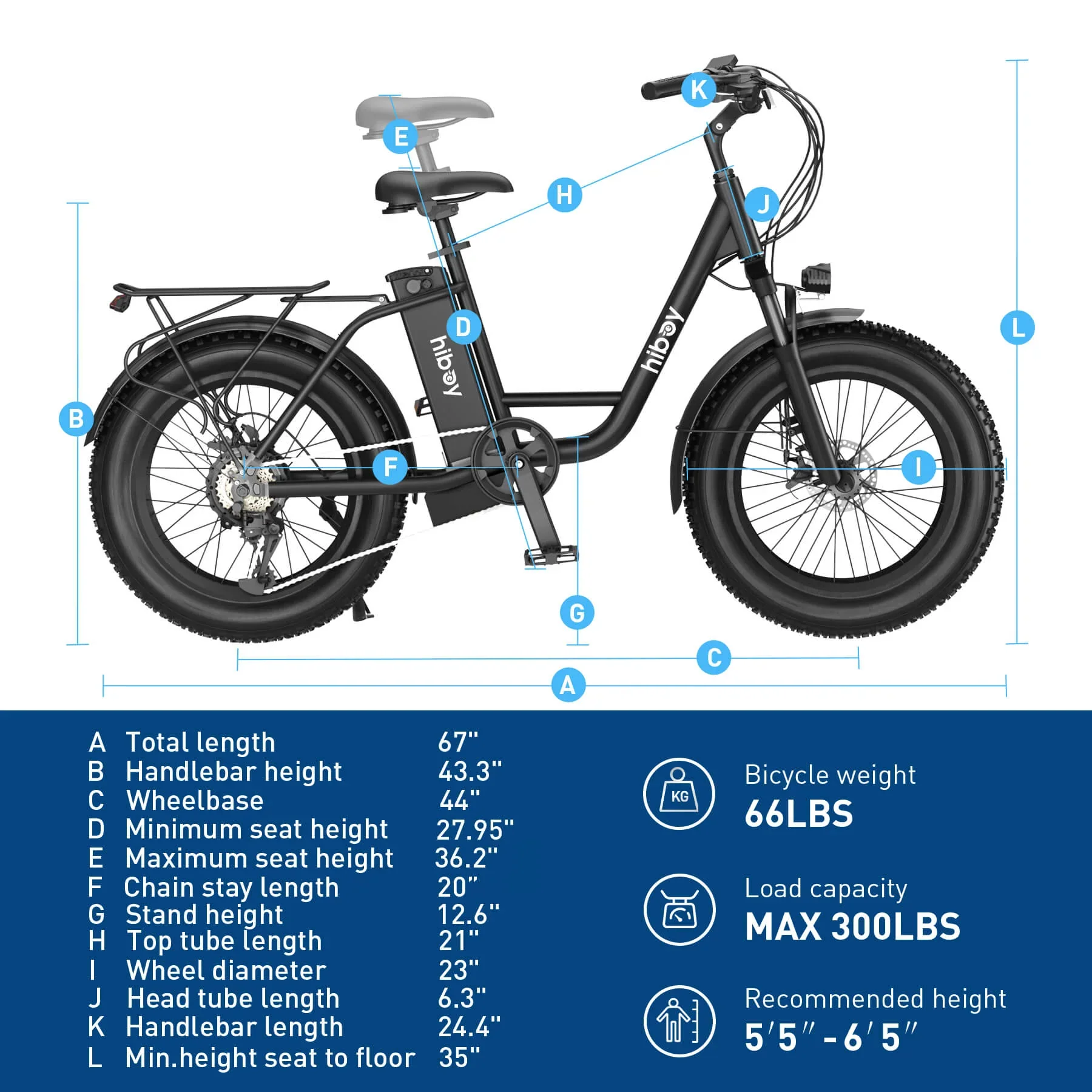 Hiboy EX6 Step-thru Fat Tire Electric Bike - Image 9