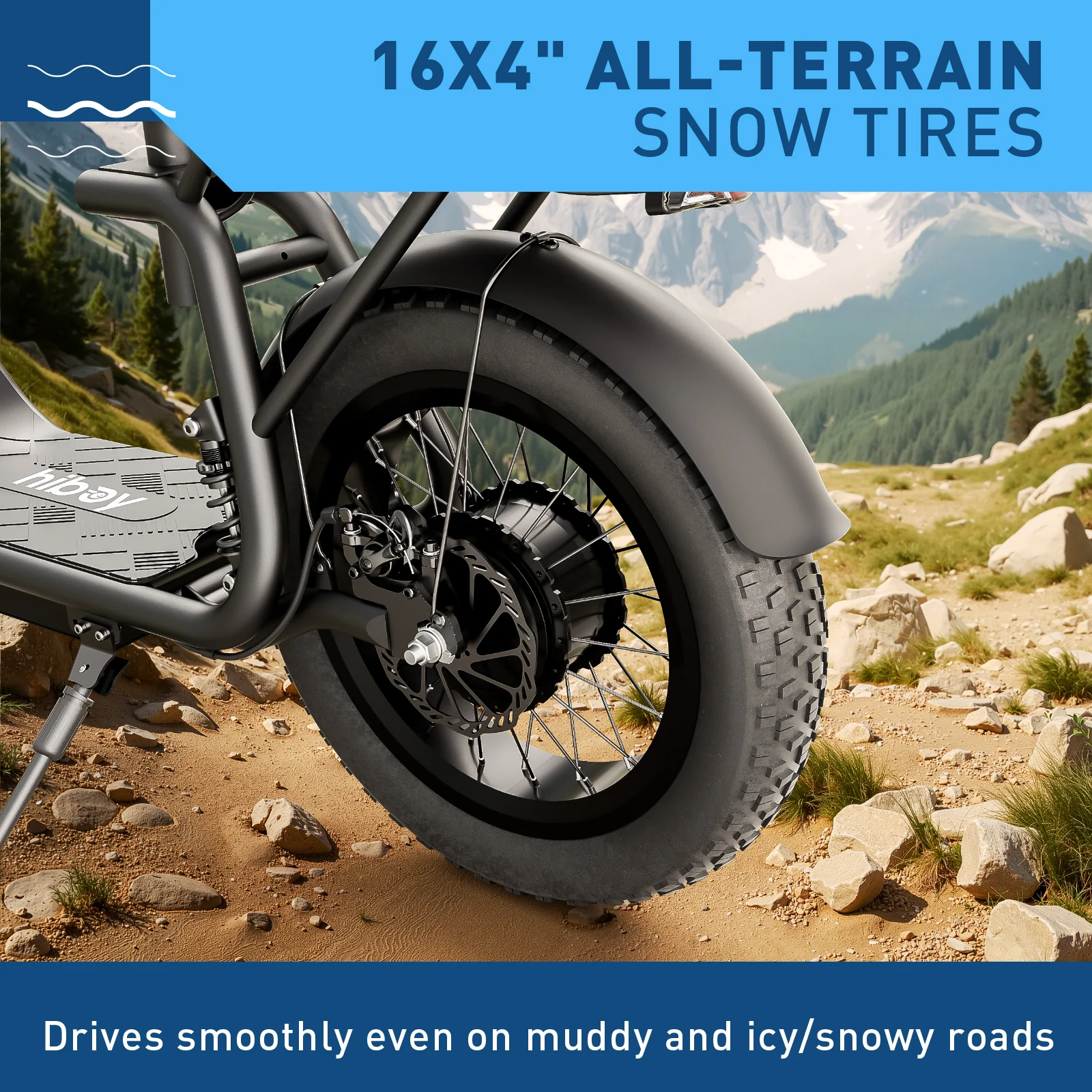 Hiboy U2 Pro 16" Fat Tire Electric Scooter with Seat - Image 8